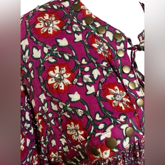 Free People Malia Babydoll Jacket with Beaded Embellishments - Picture 8 of 12